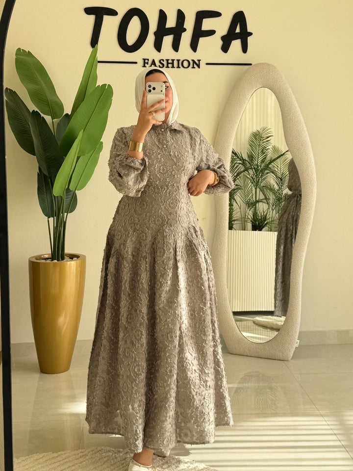 Dress Jacquard Olive