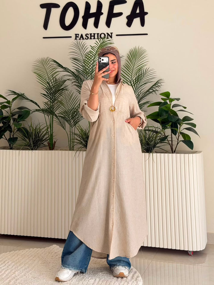 Linen Long Shirt