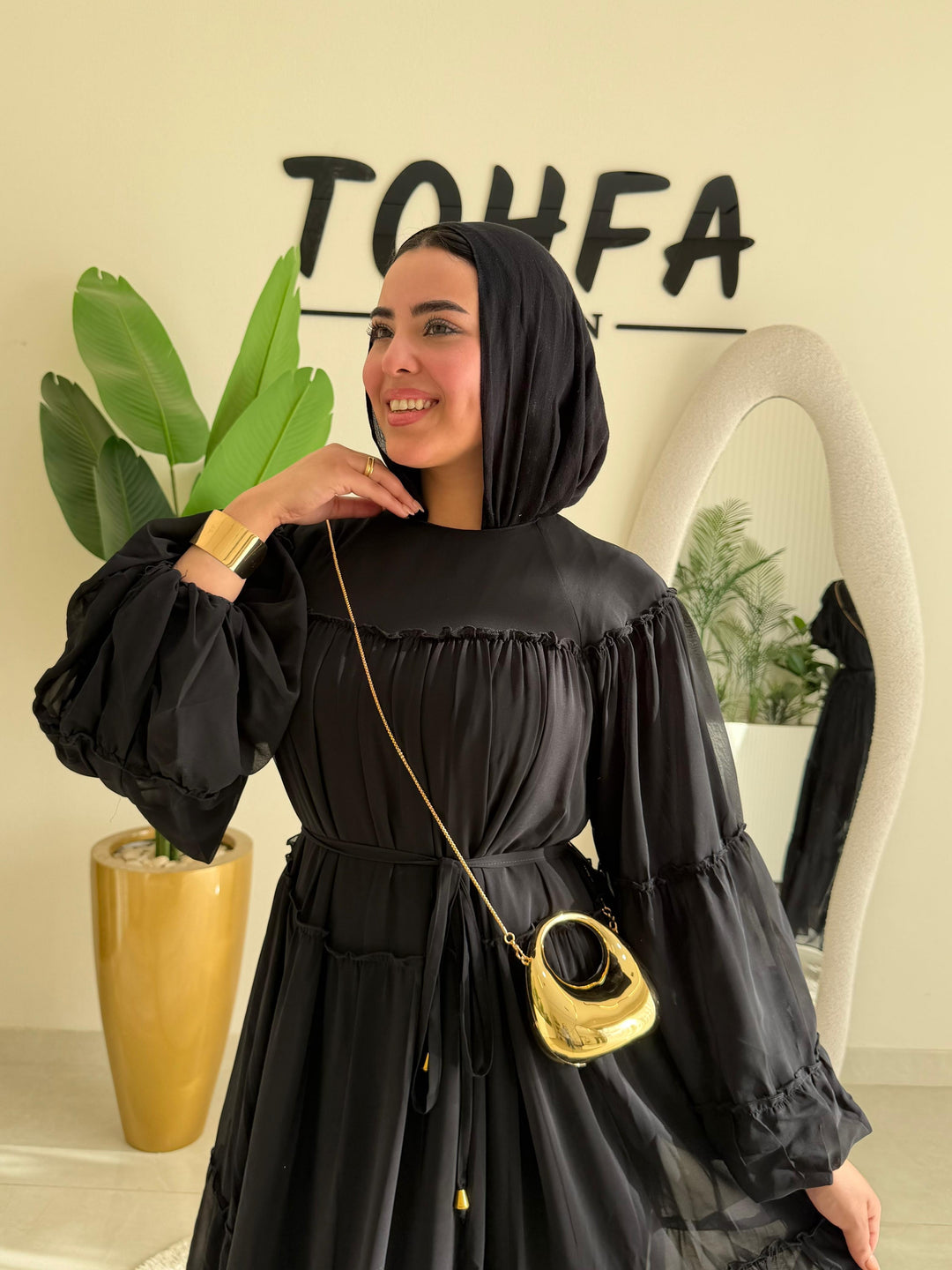 Dress Chiffon Black