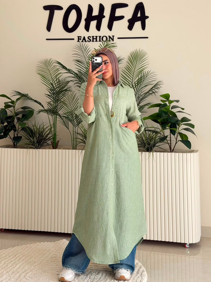 Linen Long Shirt