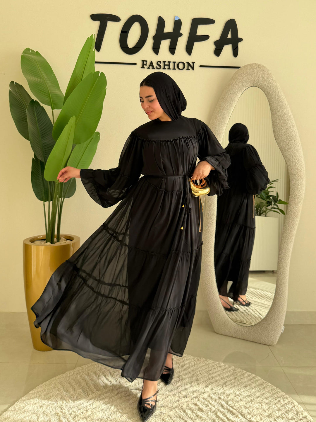 Dress Chiffon Black