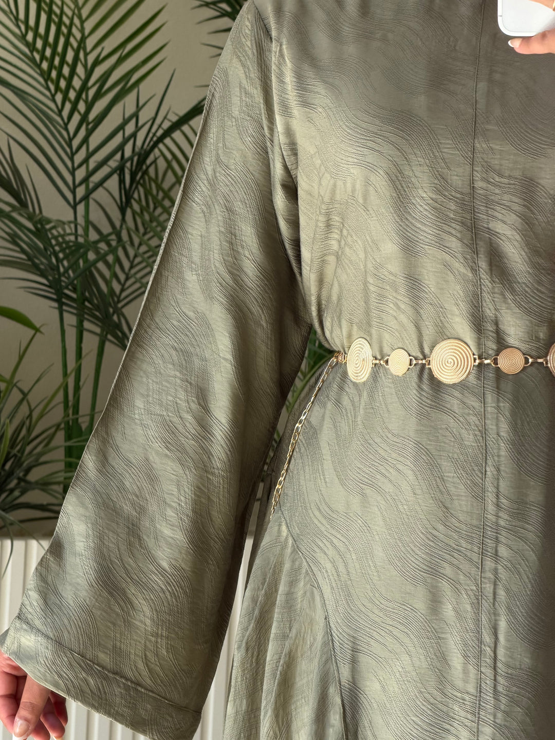 Dress Jacquard Olive