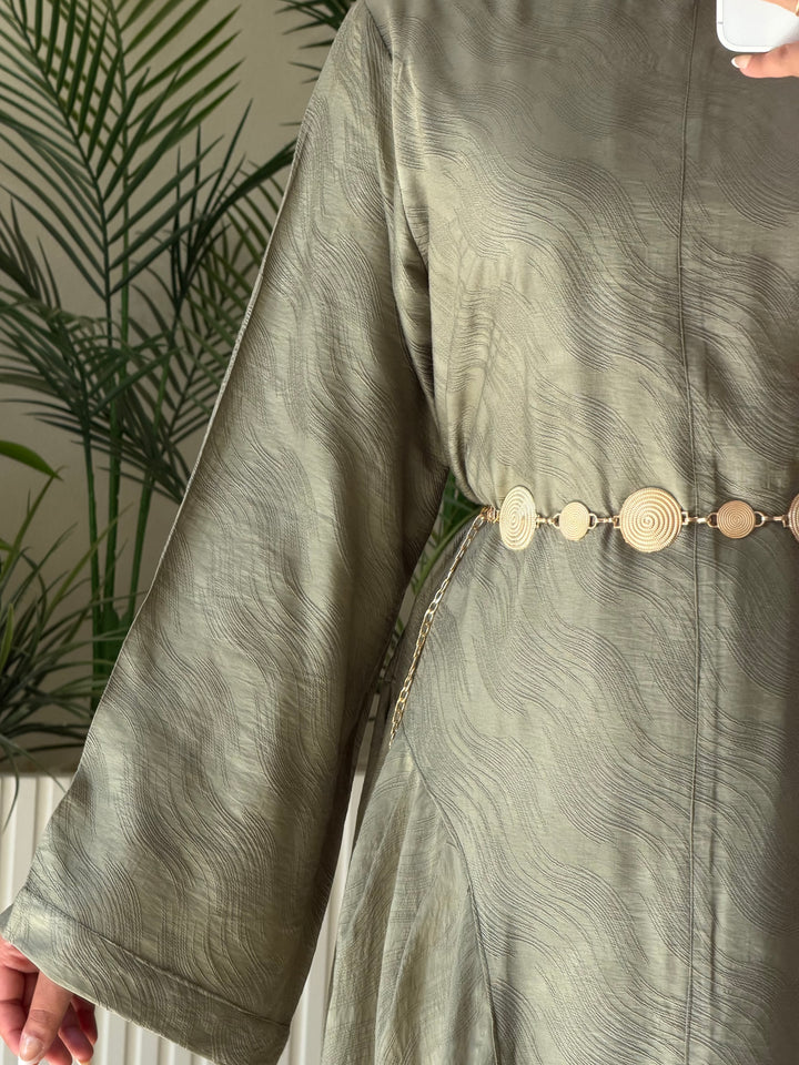 Dress Jacquard Olive