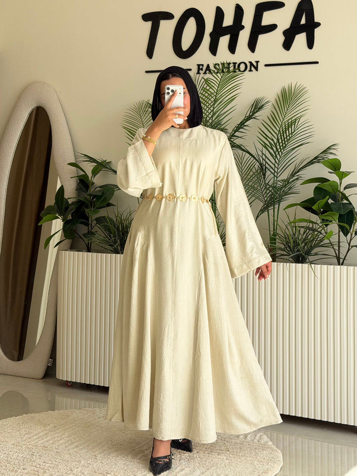 Dress Jacquard Beige