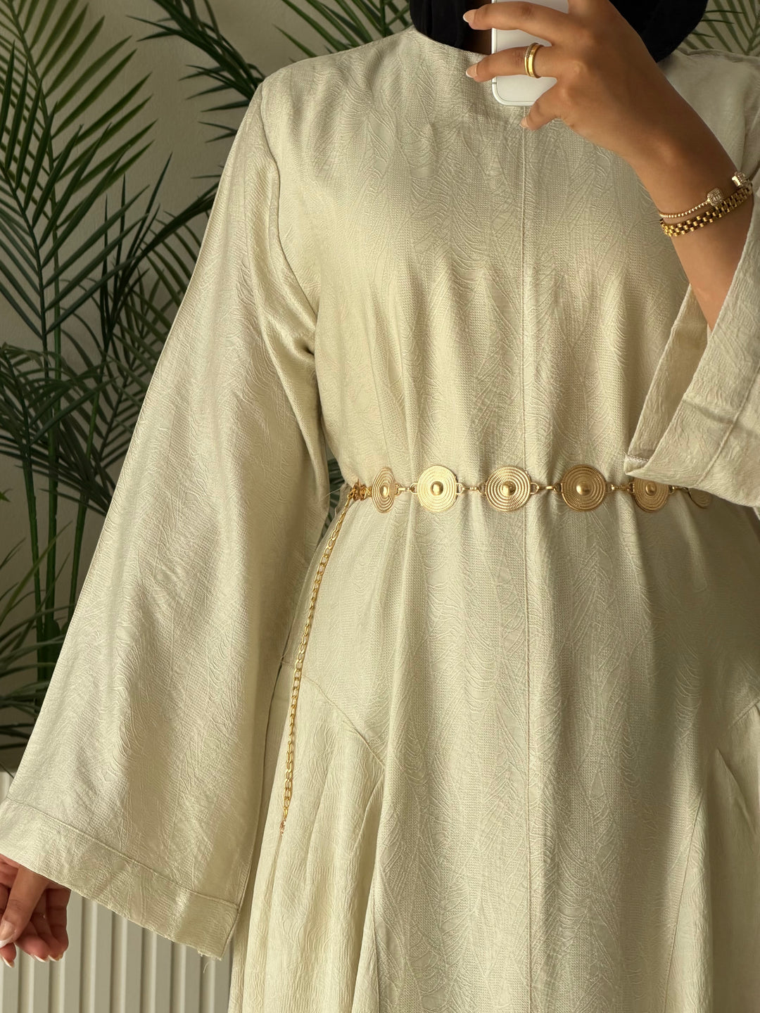 Dress Jacquard Beige