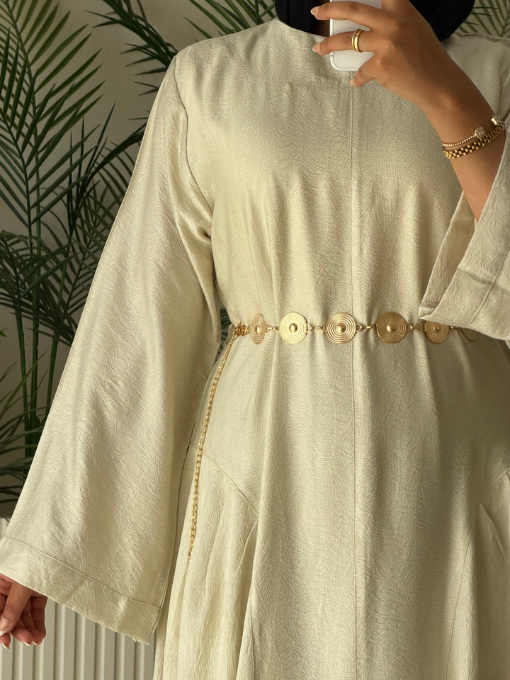 Dress Jacquard Beige