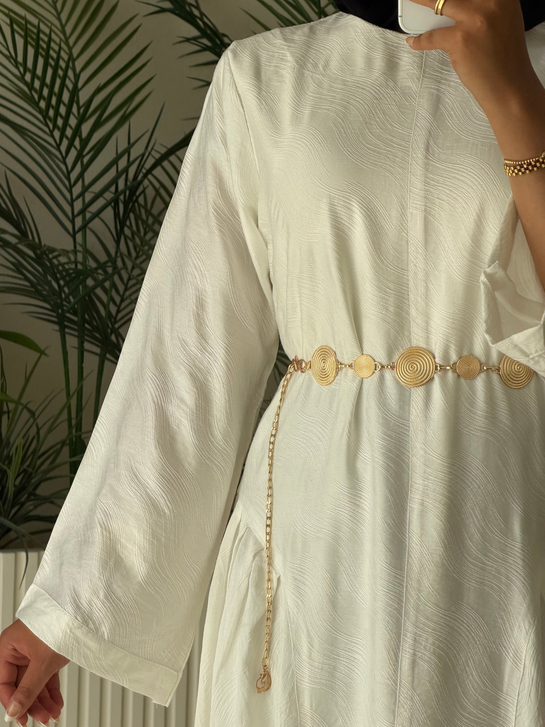 Dress Jacquard White