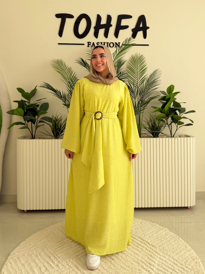 Dress Linen Kiwi