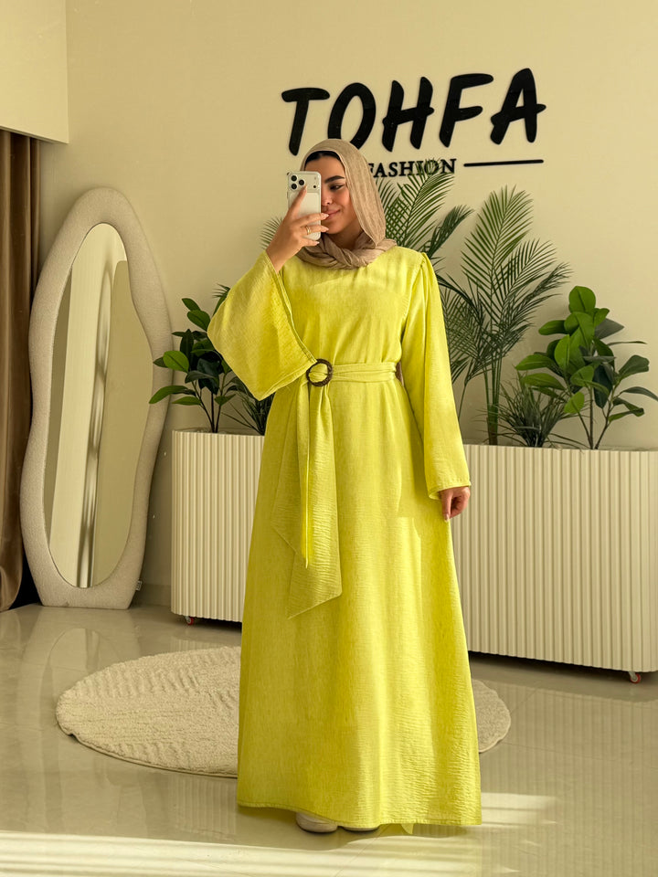 Dress Linen Kiwi