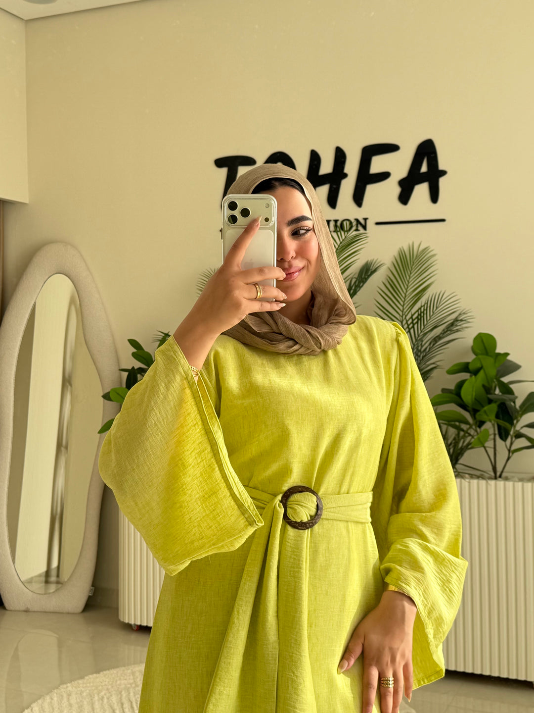 Dress Linen Kiwi