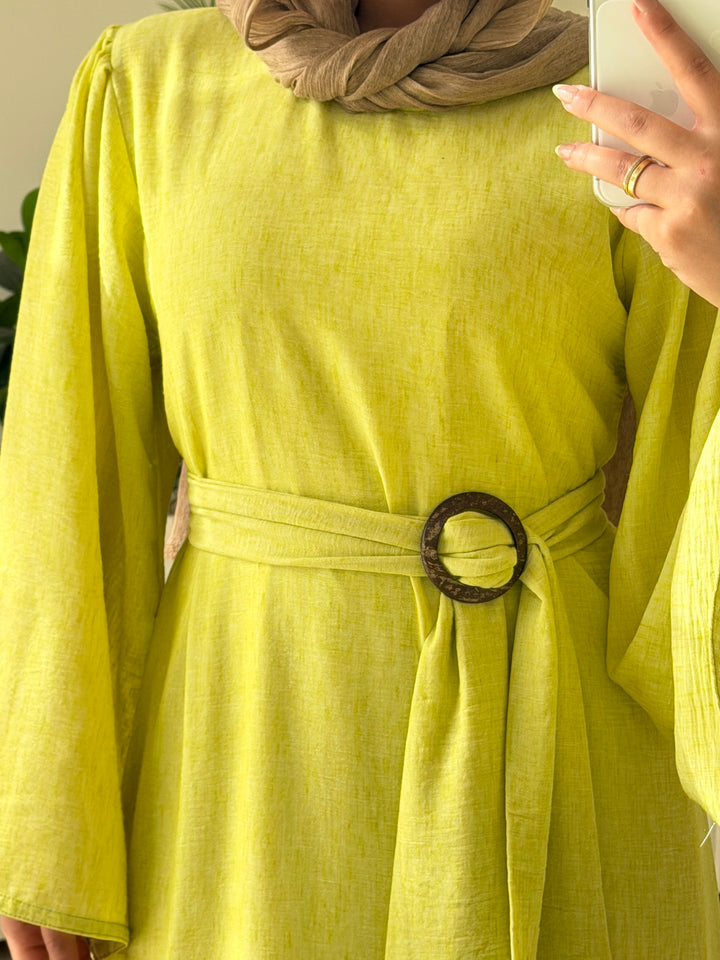Dress Linen Kiwi