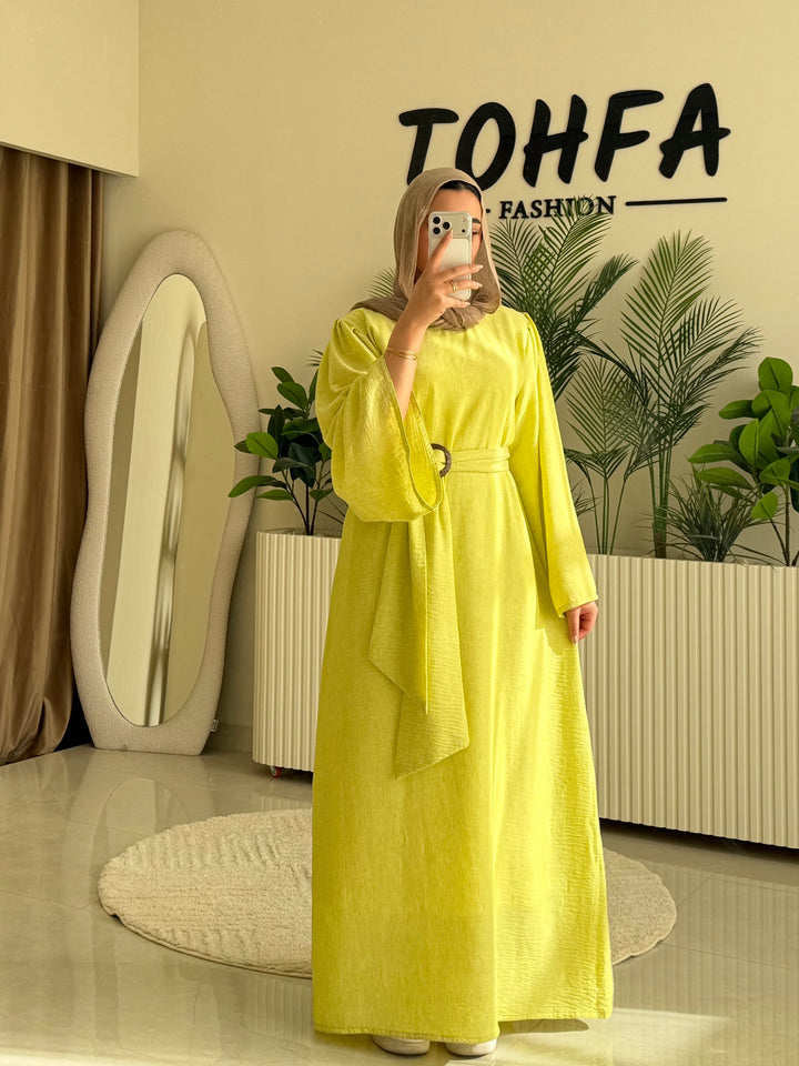 Dress Linen Kiwi