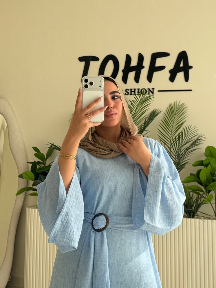 Dress Linen Baby Blue