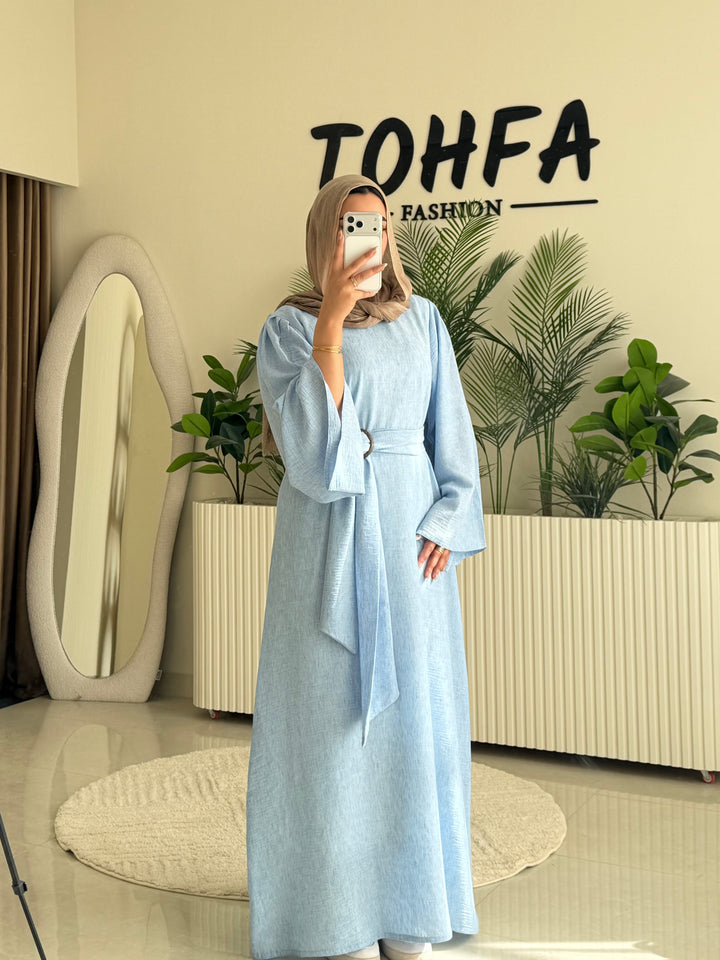 Dress Linen Baby Blue