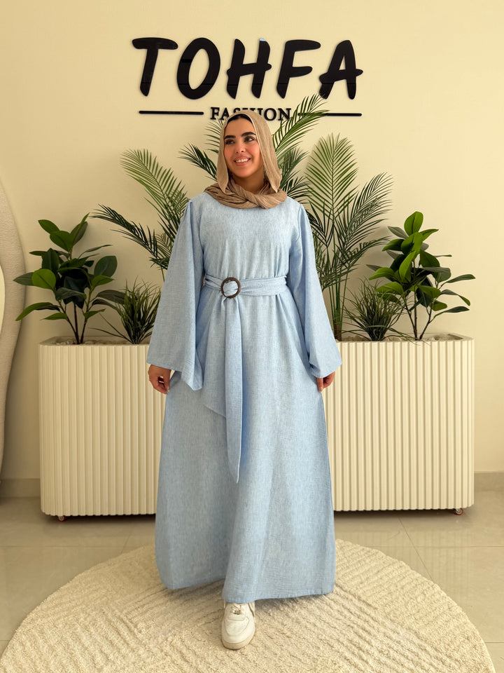 Dress Linen Baby Blue