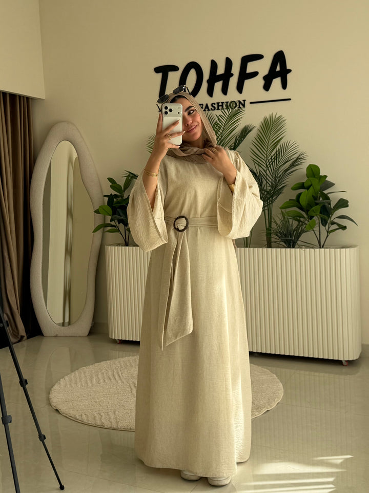 Dress Linen Biege