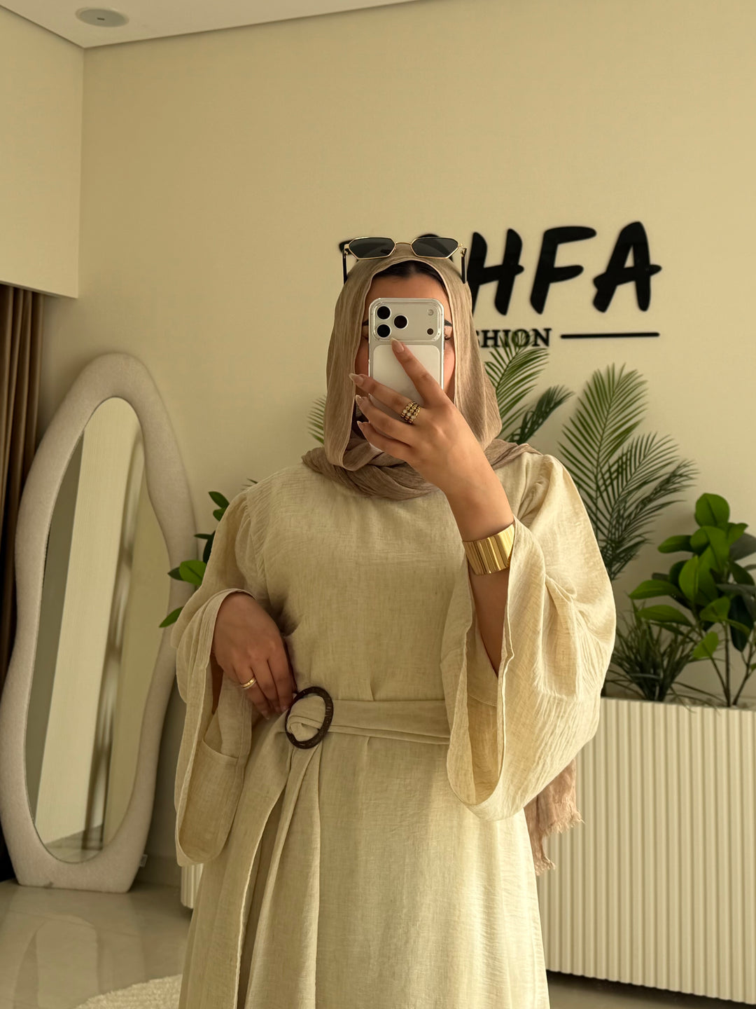 Dress Linen Biege