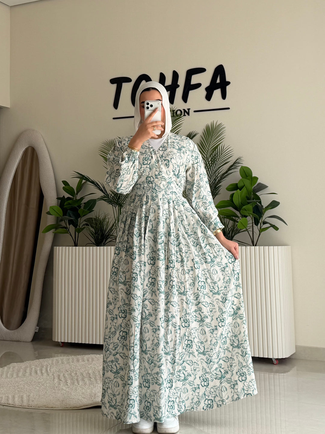 Dress Galaxy Floral Mint