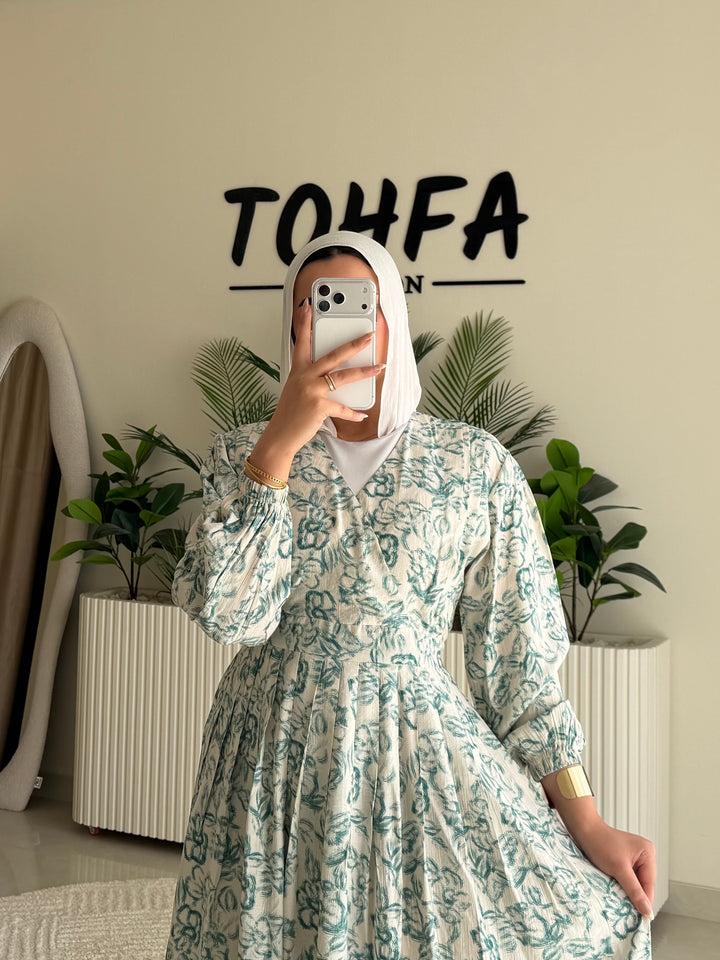 Dress Galaxy Floral Mint