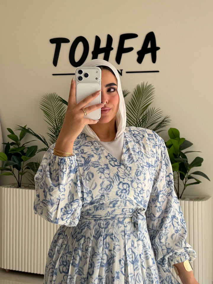 Dress Galaxy Floral Blue