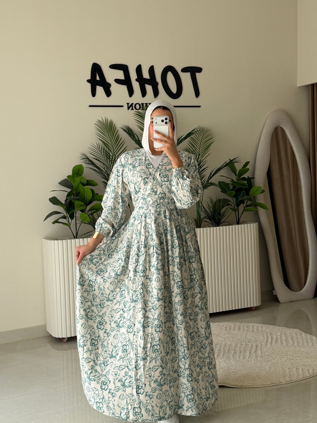 Dress Galaxy Floral Mint