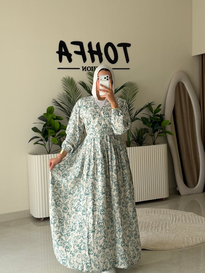 Dress Galaxy Floral Mint