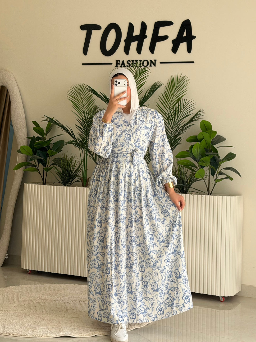 Dress Galaxy Floral Blue