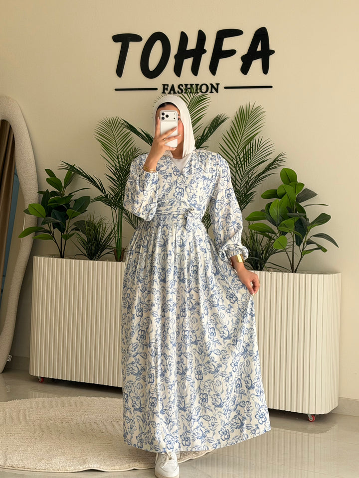 Dress Galaxy Floral Blue