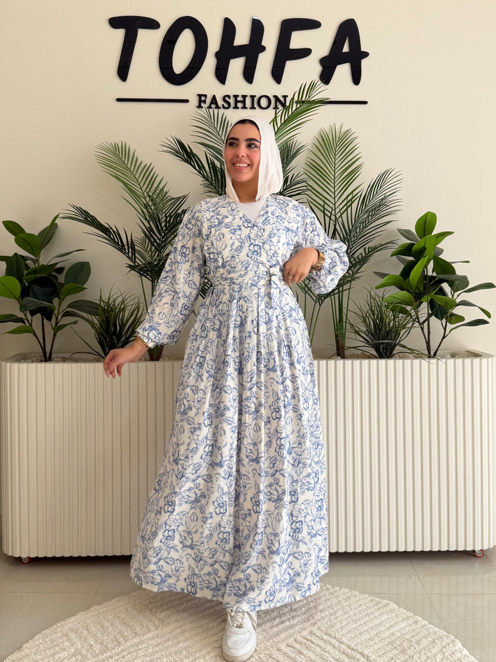 Dress Galaxy Floral Blue