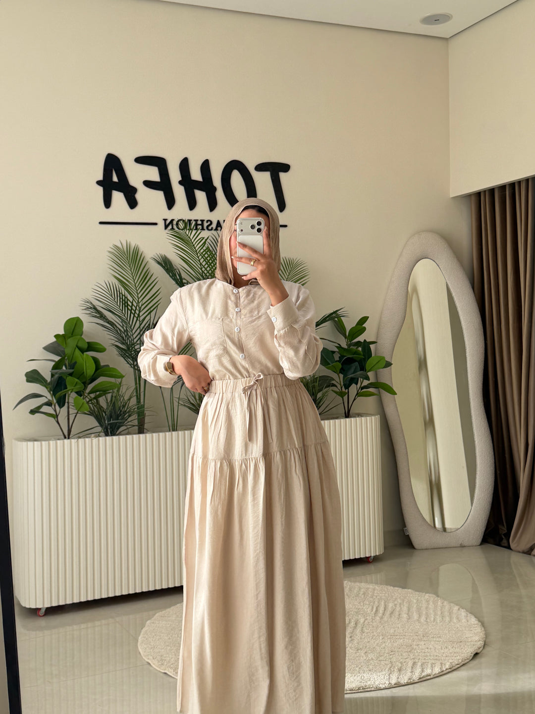 Set Linen Galaxy Beige