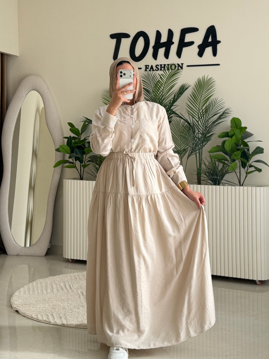 Set Linen Galaxy Beige