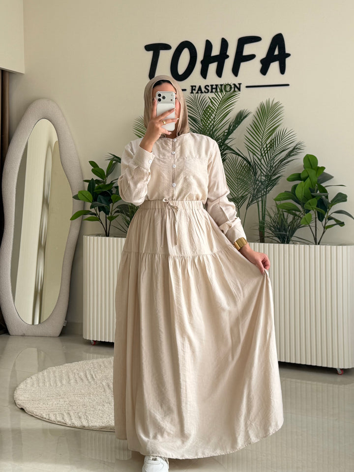 Set Linen Galaxy Beige