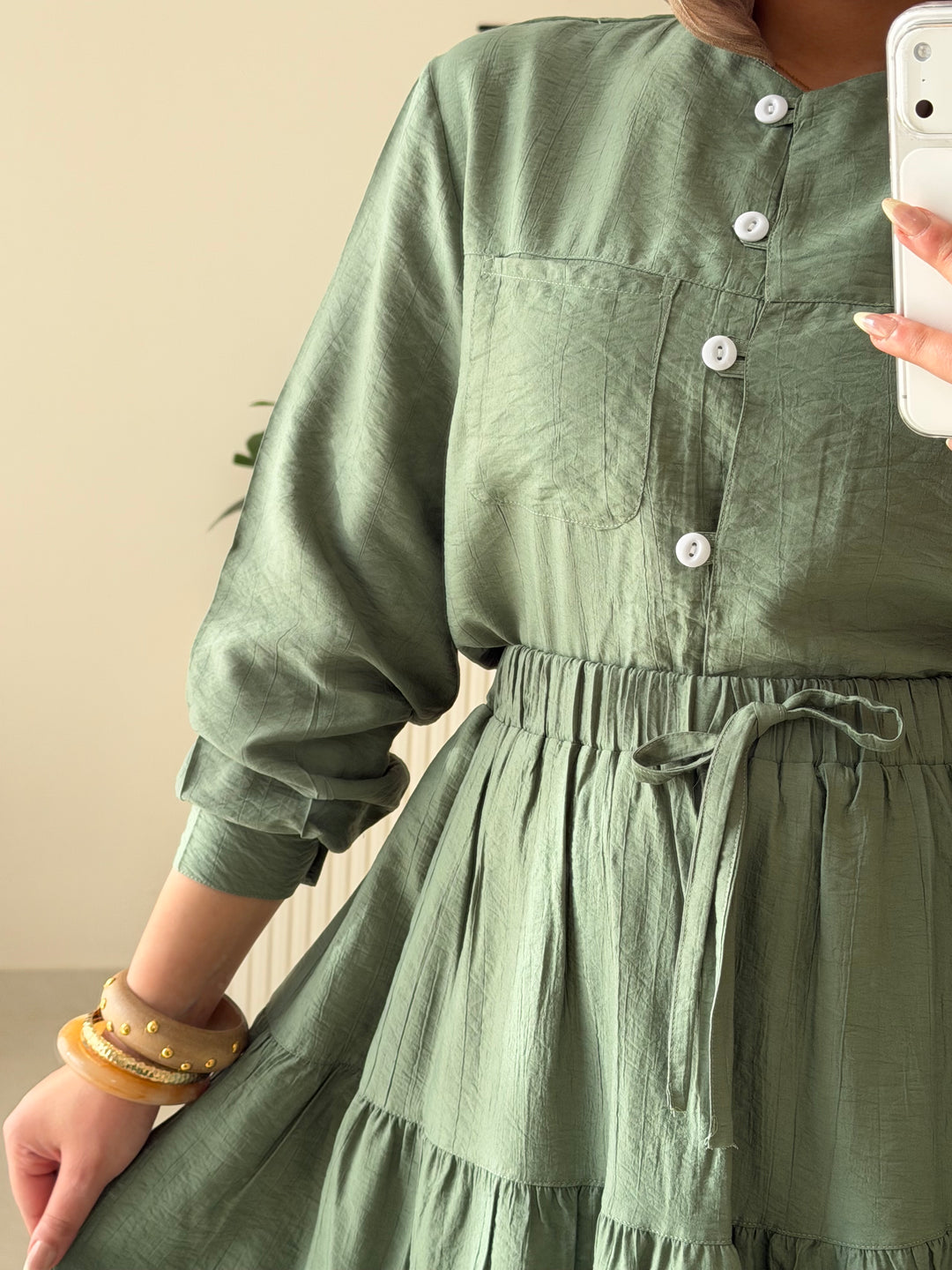 Set Linen Galaxy Olive