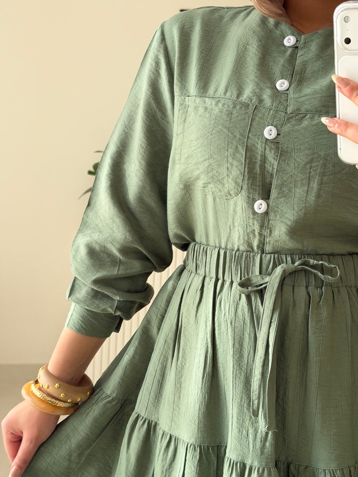 Set Linen Galaxy Olive