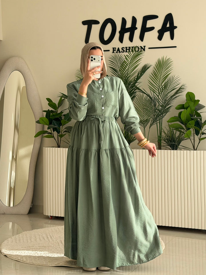 Set Linen Galaxy Olive