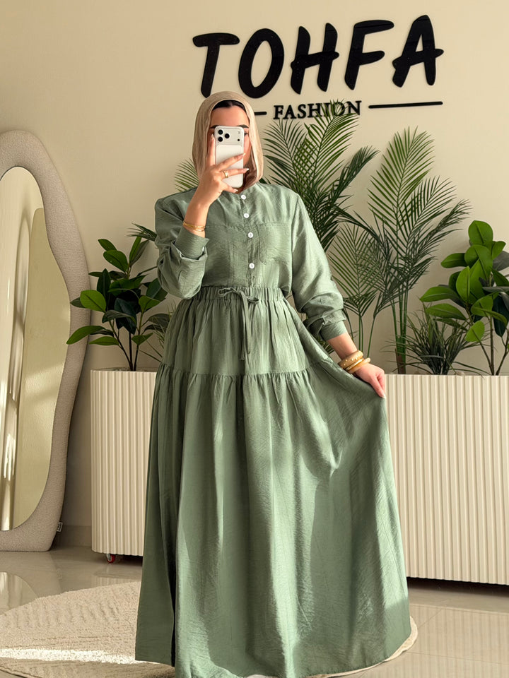 Set Linen Galaxy Olive