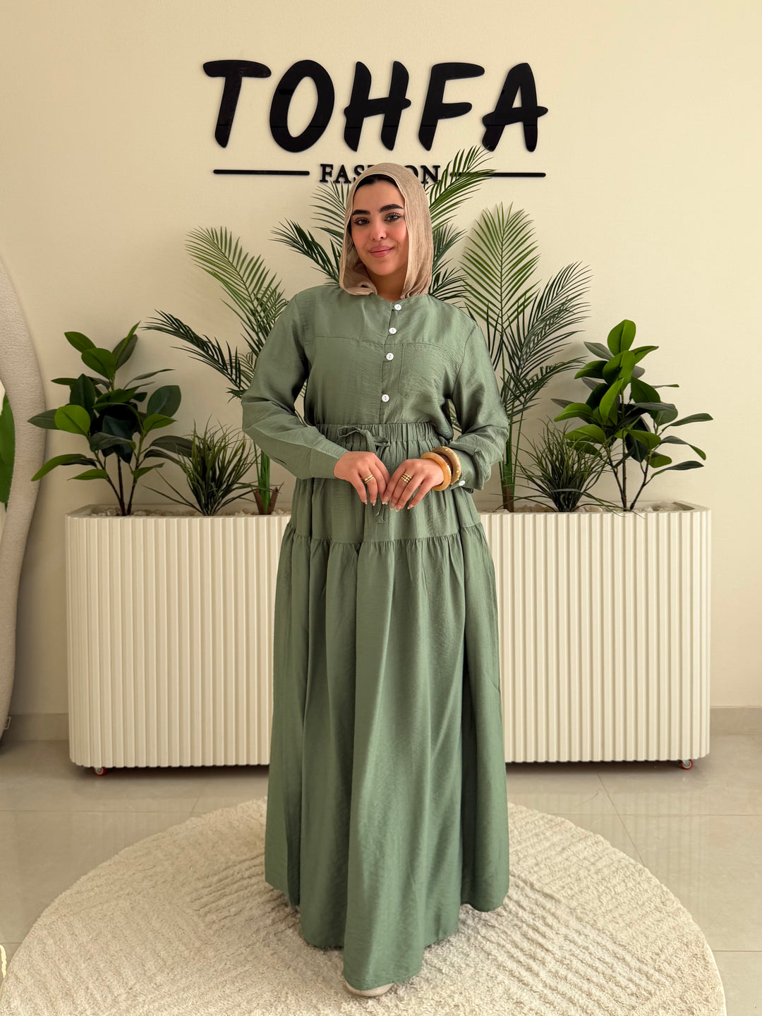 Set Linen Galaxy Olive