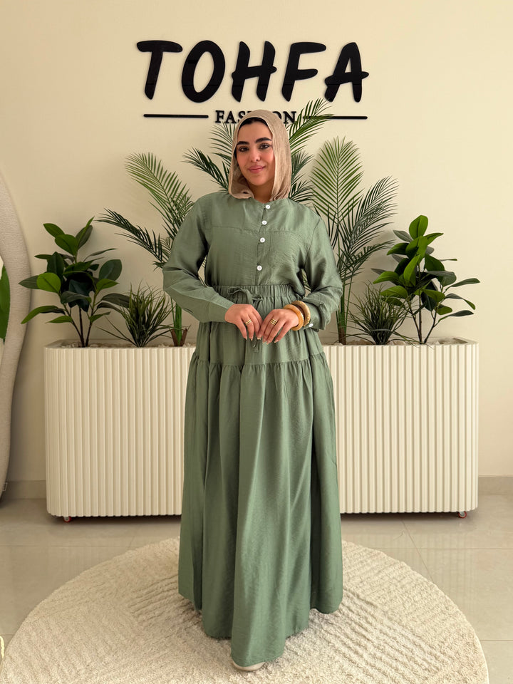 Set Linen Galaxy Olive