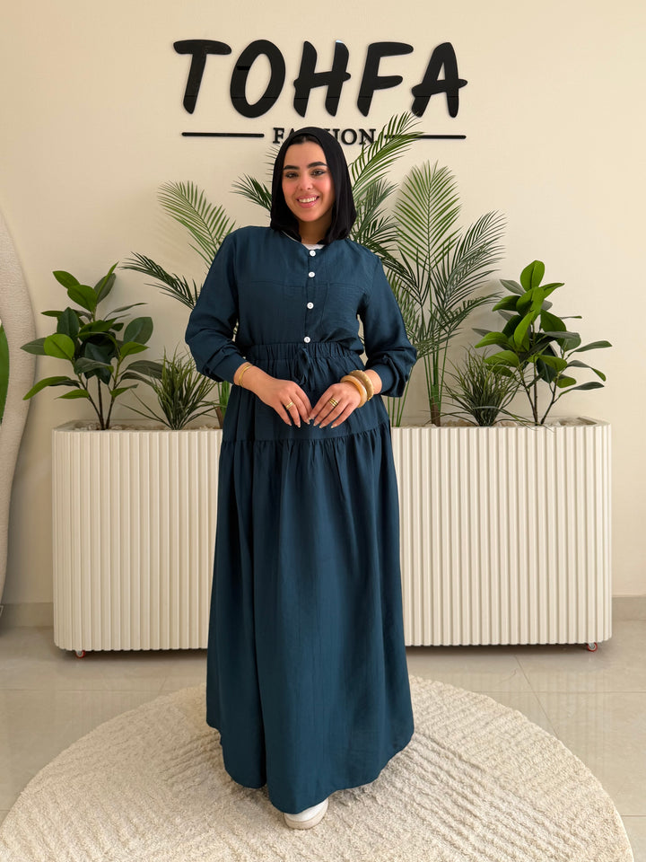 Set Linen Galaxy Blue