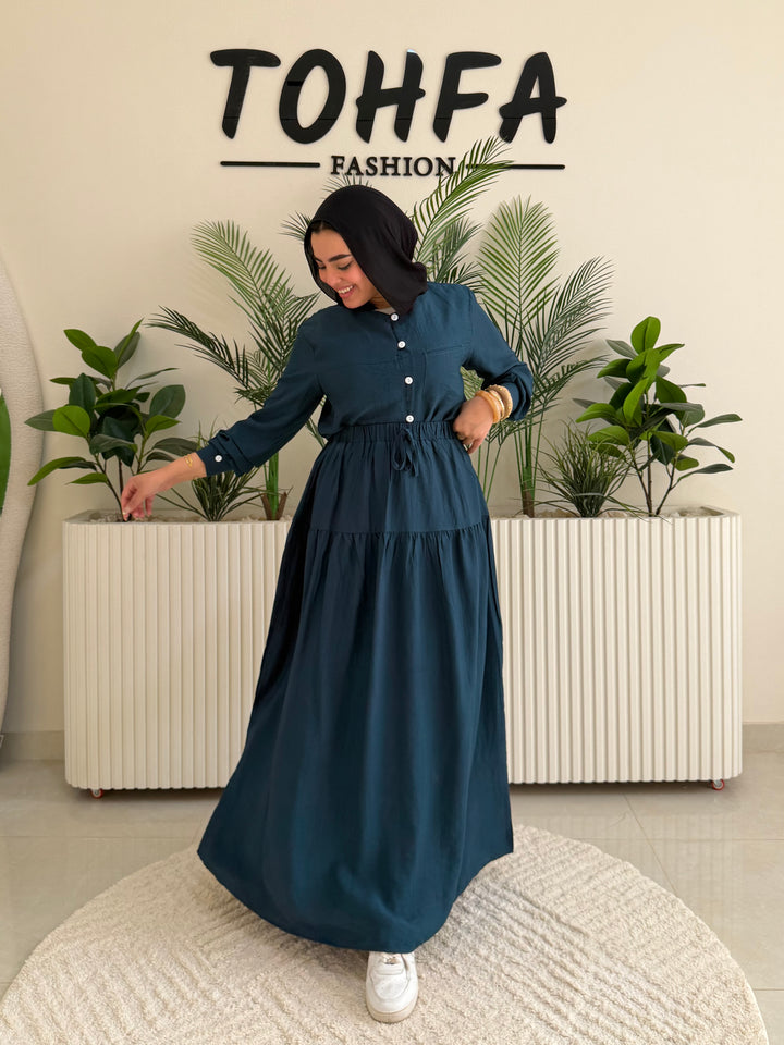 Set Linen Galaxy Blue