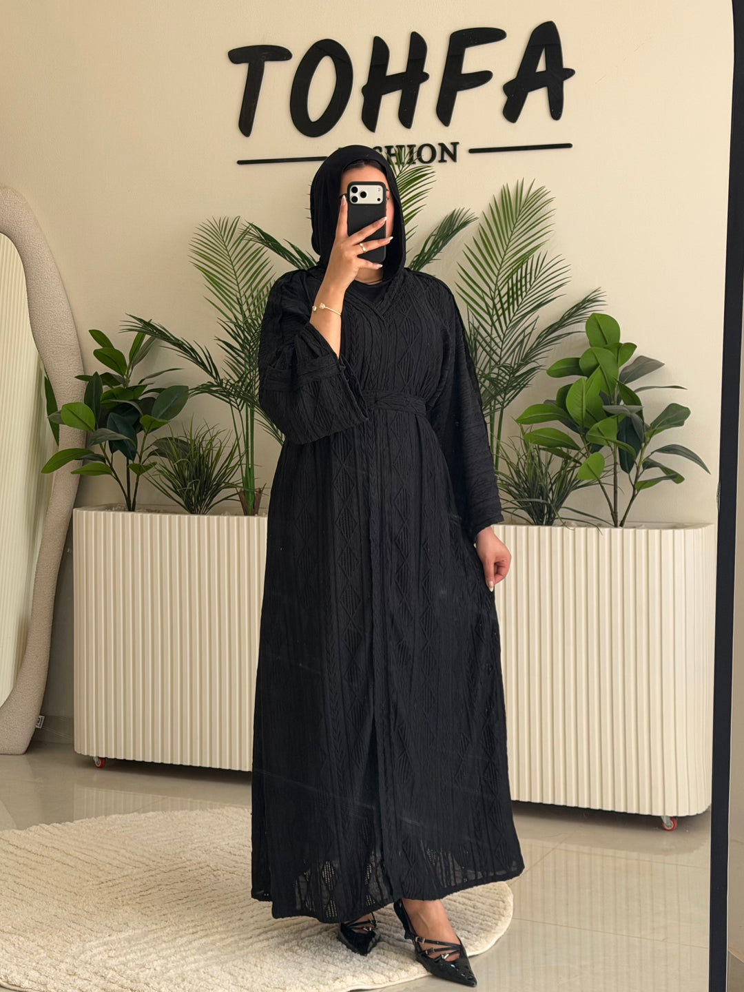Dress Textured Black