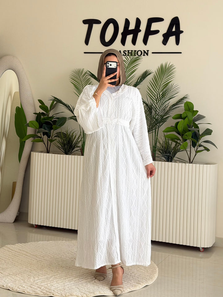 Dress Textured White