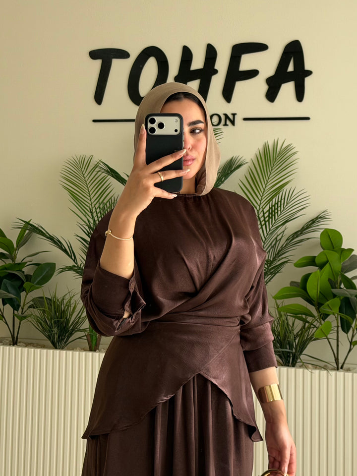 Set Satin Brown