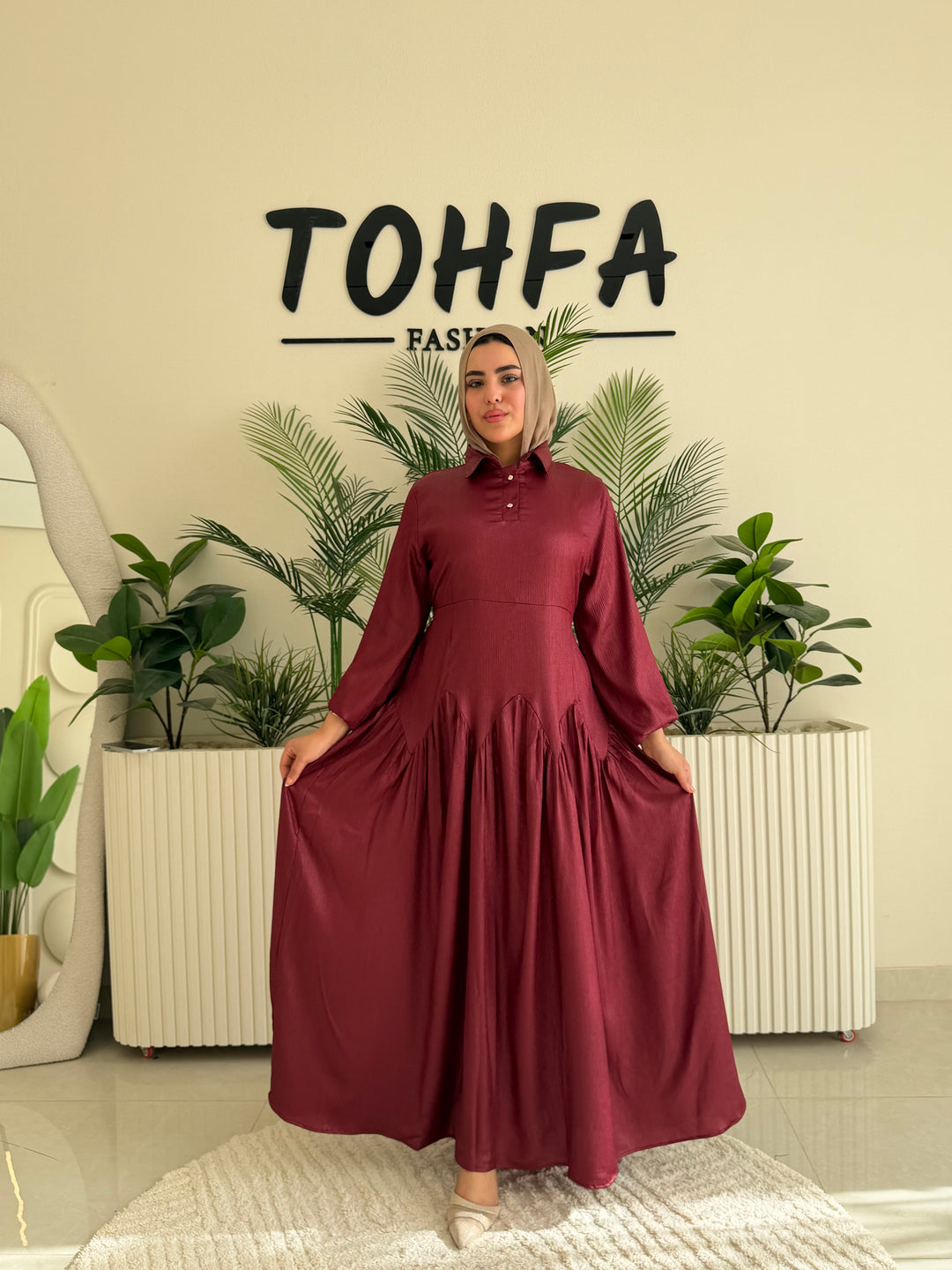 Dress Zoom Burgandy