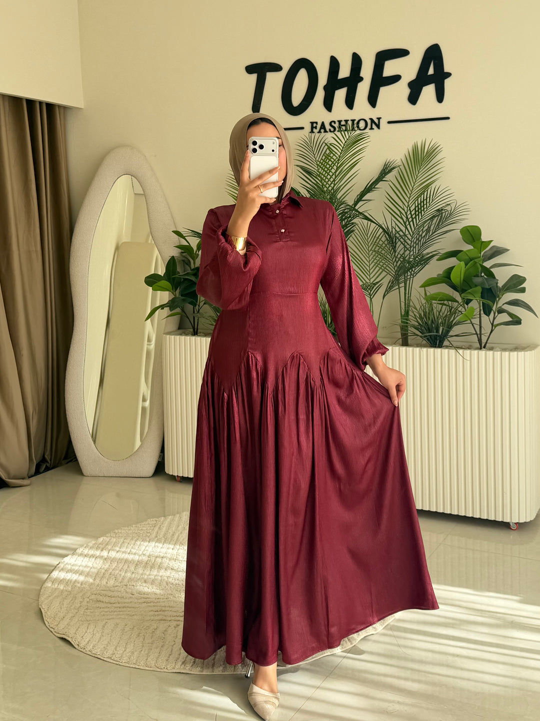 Dress Zoom Burgandy