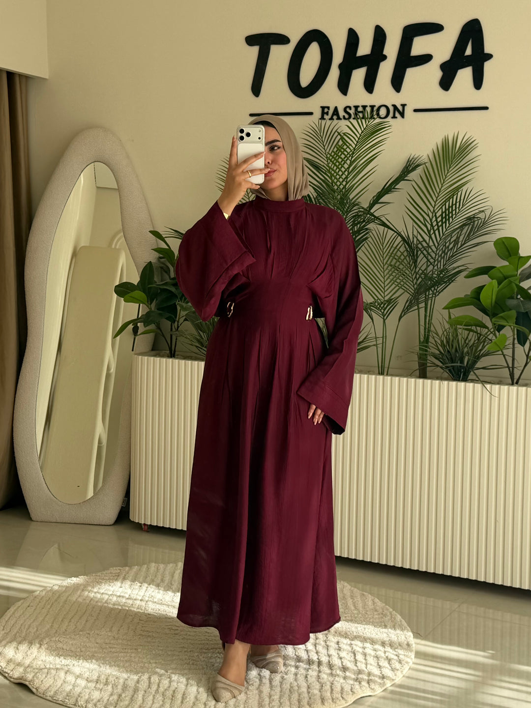Dress Galaxy Burgandy