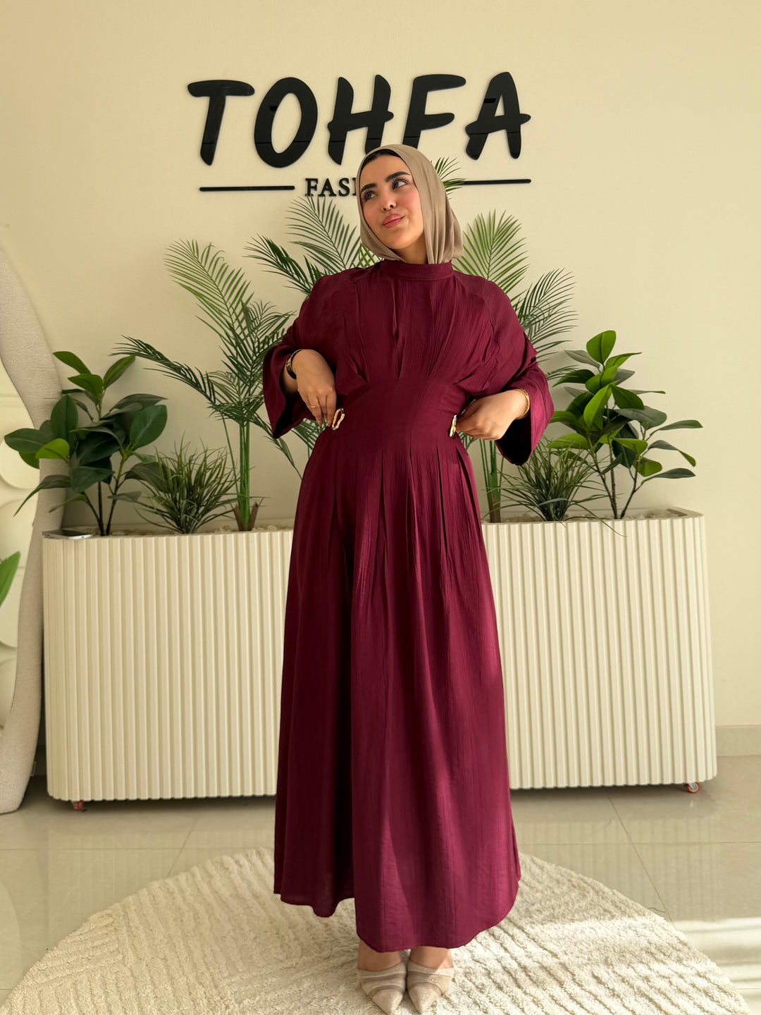 Dress Galaxy Burgandy