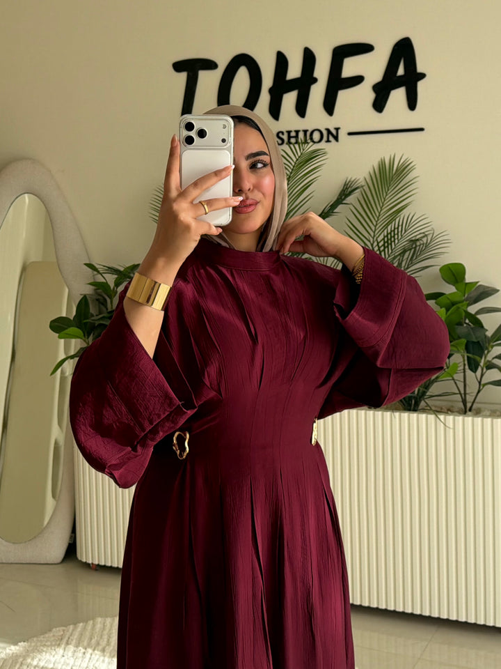 Dress Galaxy Burgandy