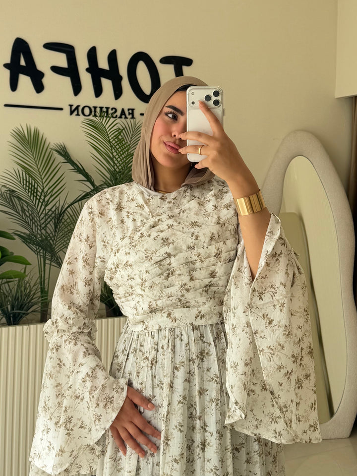 Dress Floral Biege