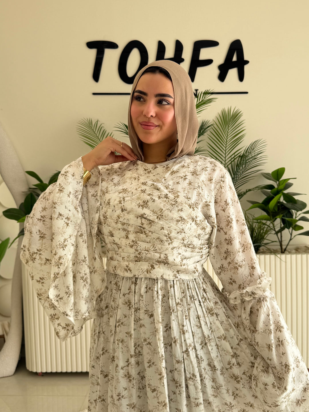 Dress Floral Biege